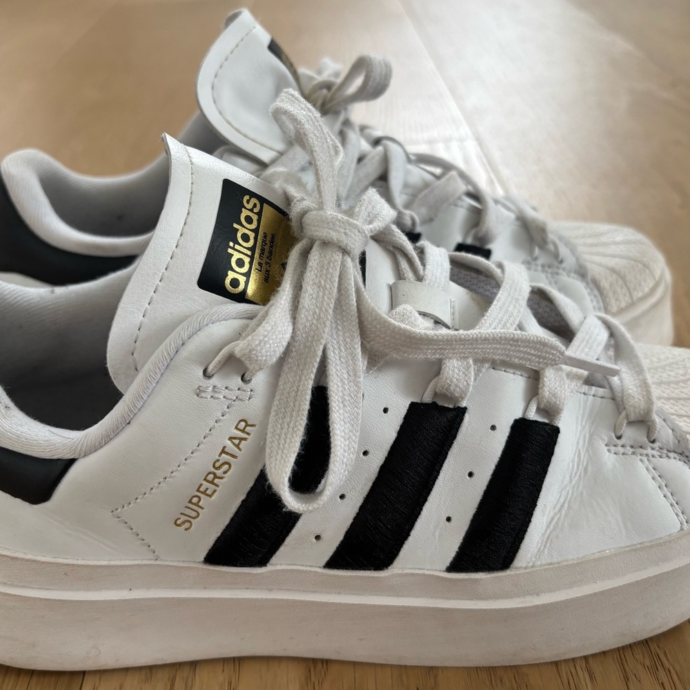 Adidas White and Black Sneakers Iconic Design